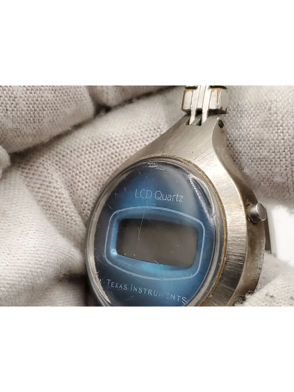 Vintage Ti Texas Instruments LCD Quartz Womens  Watch For Parts Or Repair